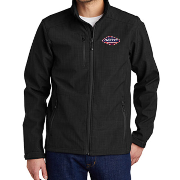 Shaded Crosshatch Soft Shell Jacket Thumbnail